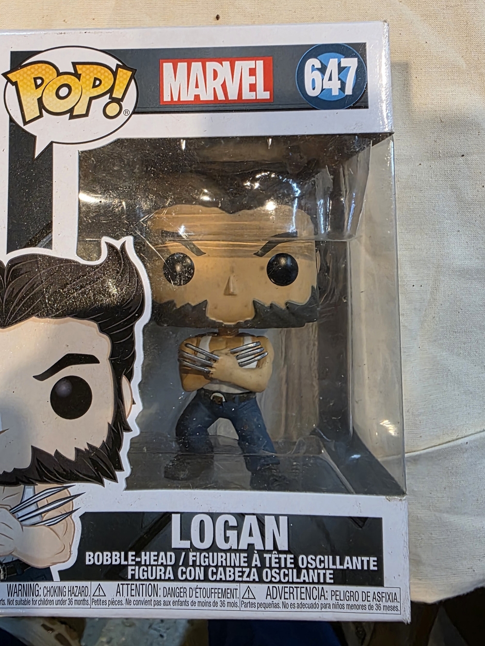 Marvel Logan Pop! Figure - Beige & Blue